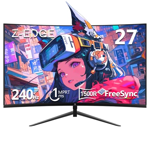 Amazon.co.jp: Z Z-Edge 湾曲ゲーミングモニター 240Hz 27インチ